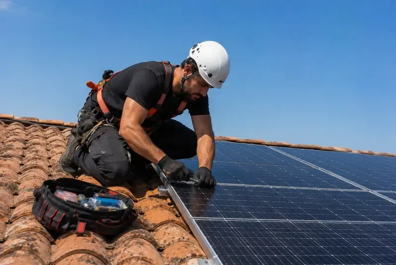 Maintenance et monitoring de panneaux solaires à Cleebourg