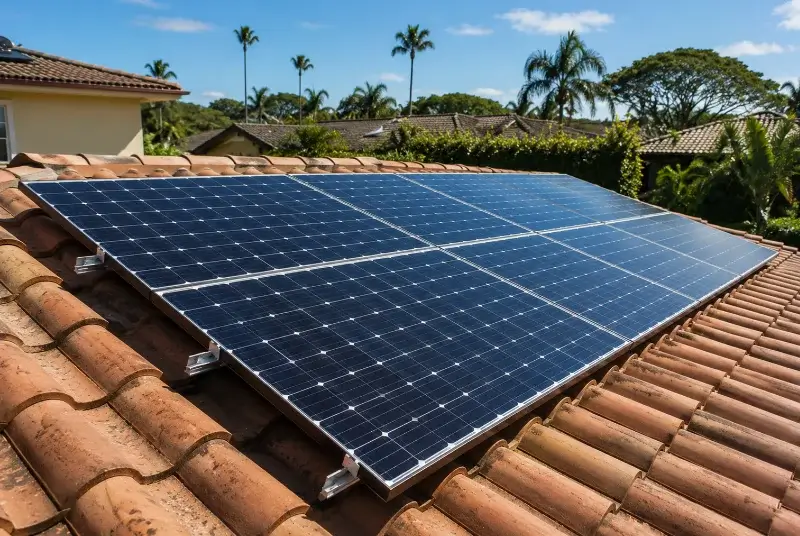 Installation de panneaux solaires à Cleebourg